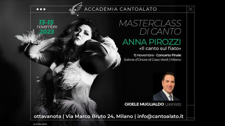 Masterclass di Canto con Anna Pirozzi | «Il canto sul fiato»